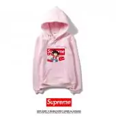supreme hoodie hommes femmes sweatshirt pas cher cartoons femmes pink